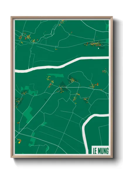 Une affiche de carte sur Le Mung