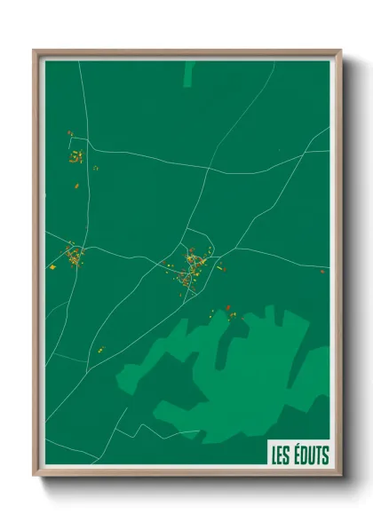 Une affiche de carte sur Les Éduts