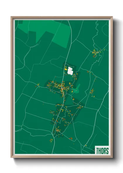Une affiche de carte sur Thors