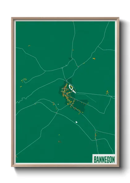 Une affiche de carte sur Bannegon