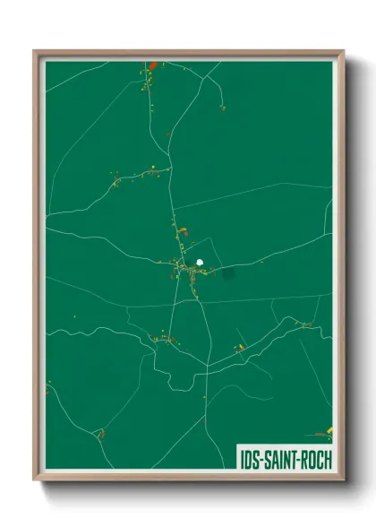 Une affiche de carte sur Ids-Saint-Roch