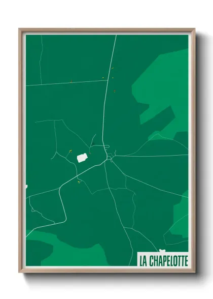Une affiche de carte sur La Chapelotte