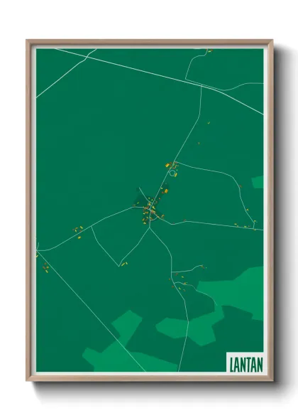 Une affiche de carte sur Lantan