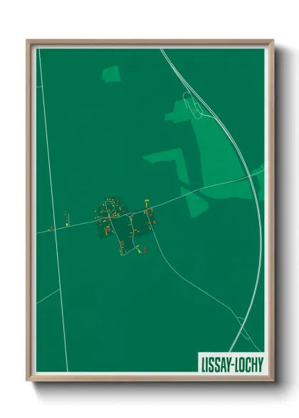 Une affiche de carte sur Lissay-Lochy