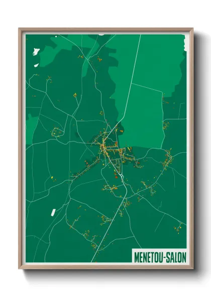 Une affiche de carte sur Menetou-Salon