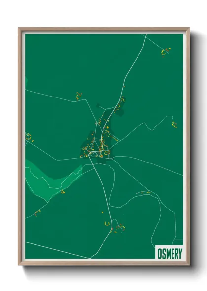 Une affiche de carte sur Osmery