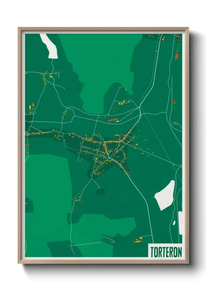 Une affiche de carte sur Torteron