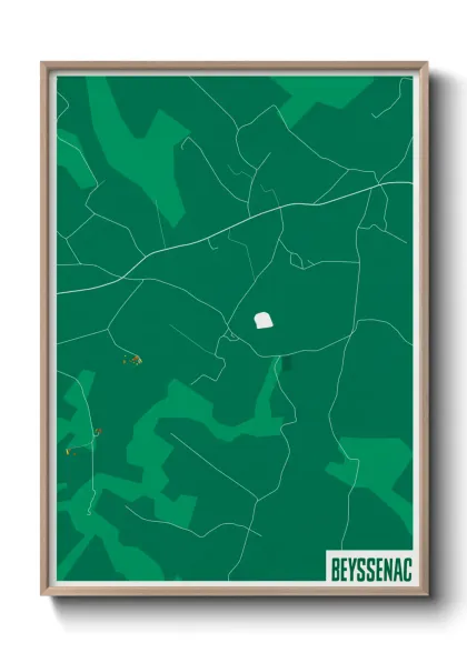 Une affiche de carte sur Beyssenac