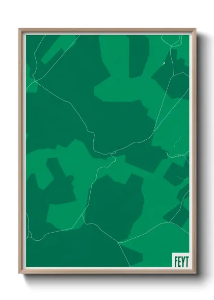 Une affiche de carte sur Feyt