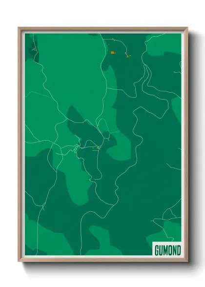 Une affiche de carte sur Gumond