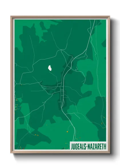 Une affiche de carte sur Jugeals-Nazareth