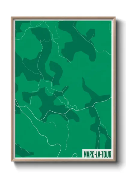 Une affiche de carte sur Marc-la-Tour