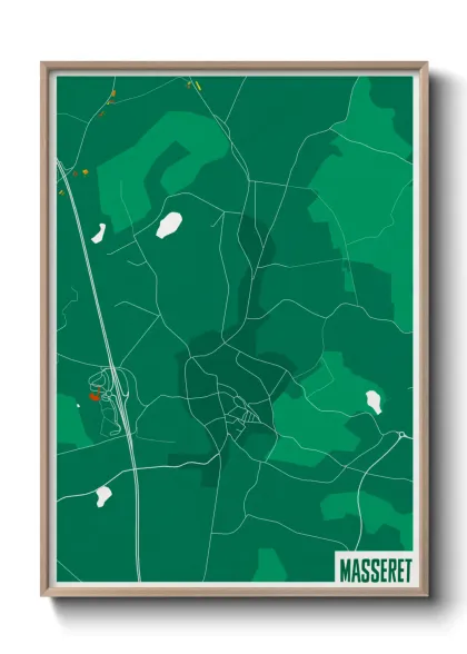 Une affiche de carte sur Masseret