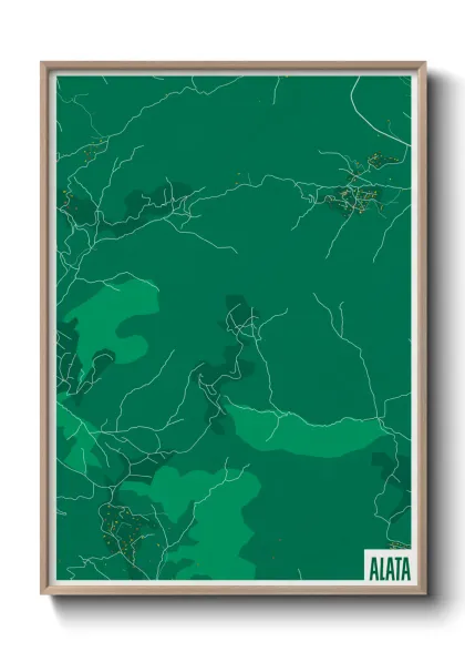 Une affiche de carte sur Alata