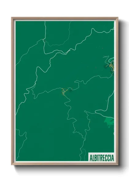 Une affiche de carte sur Albitreccia