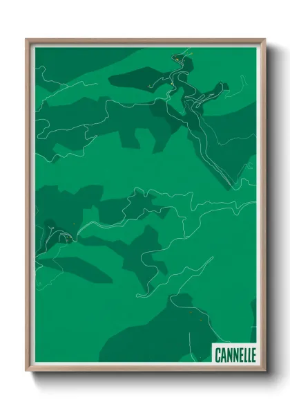 Une affiche de carte sur Cannelle