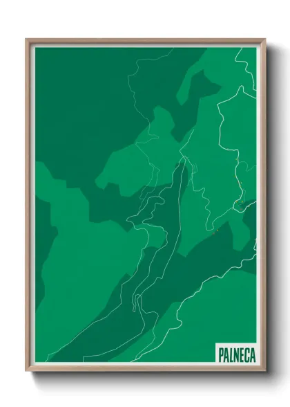 Une affiche de carte sur Palneca