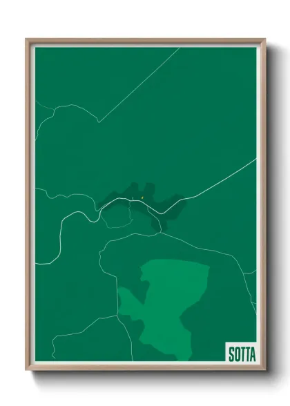Une affiche de carte sur Sotta