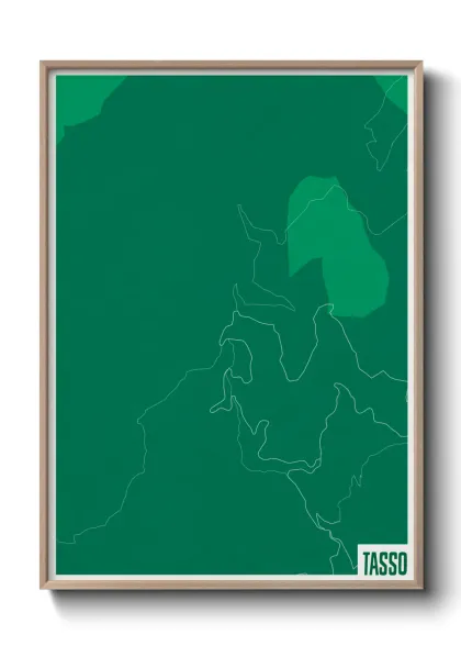 Une affiche de carte sur Tasso