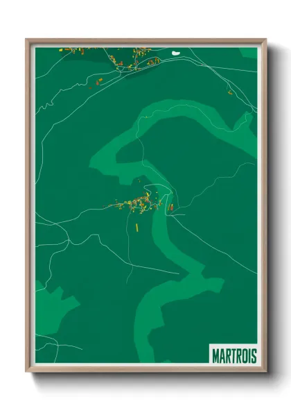 Une affiche de carte sur Martrois