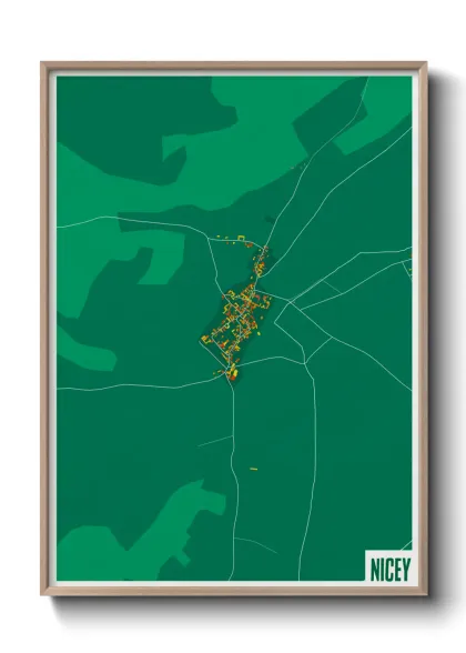 Une affiche de carte sur Nicey