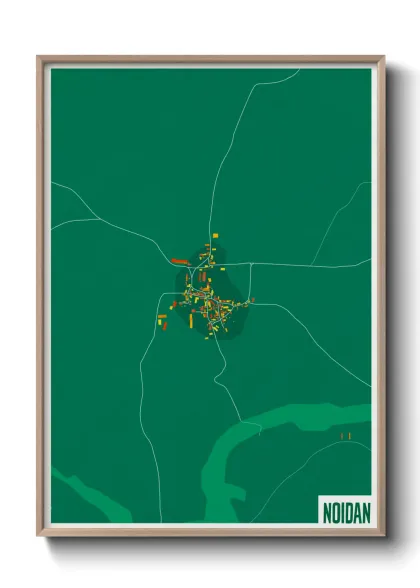 Une affiche de carte sur Noidan