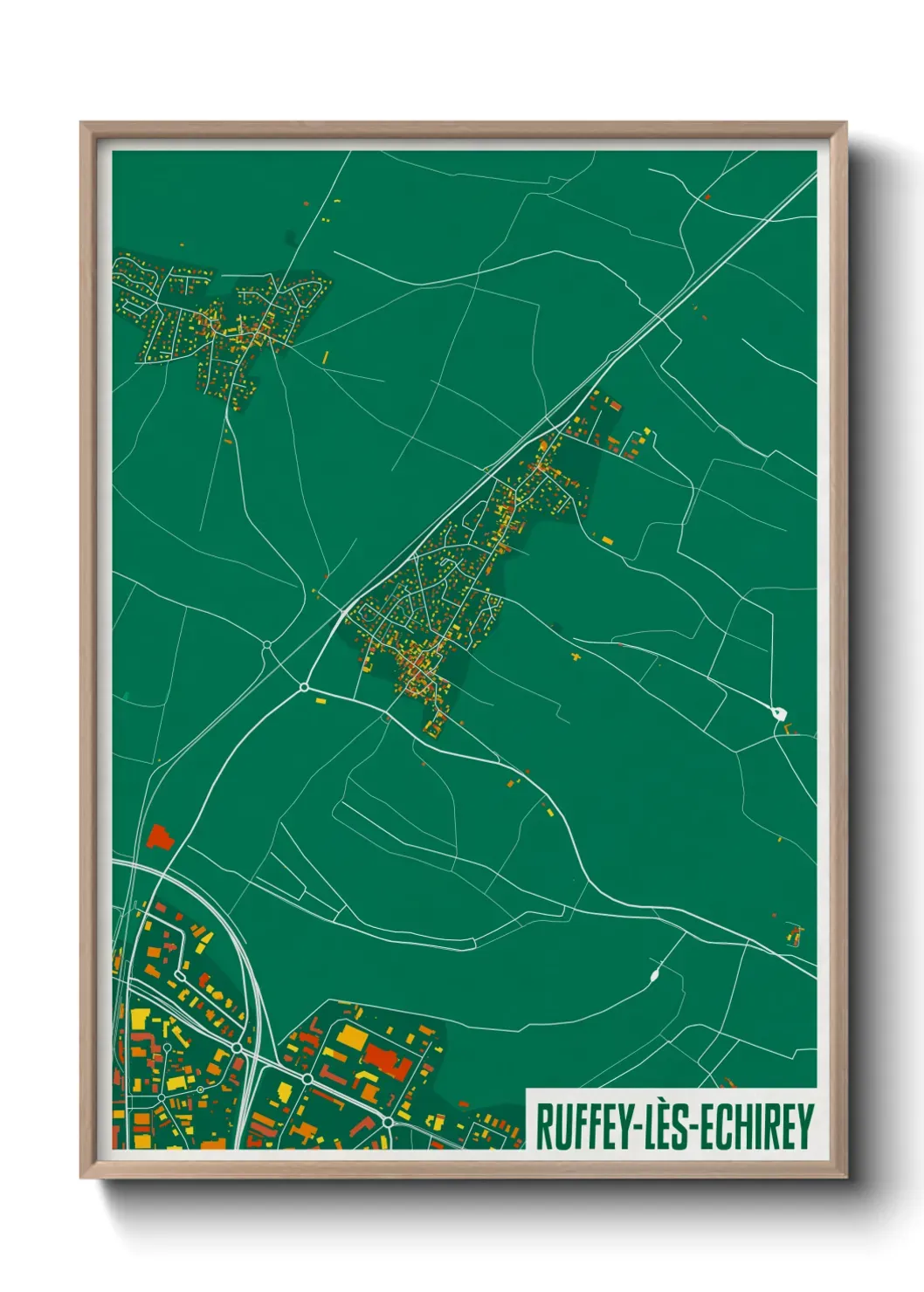 Un poster carteRuffey-lès-Echirey