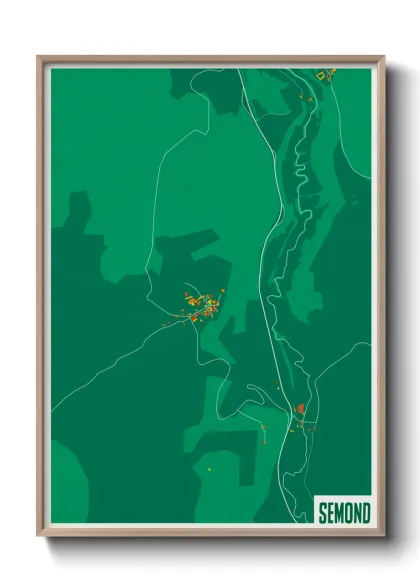 Une affiche de carte sur Semond