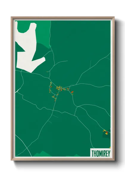 Une affiche de carte sur Thomirey
