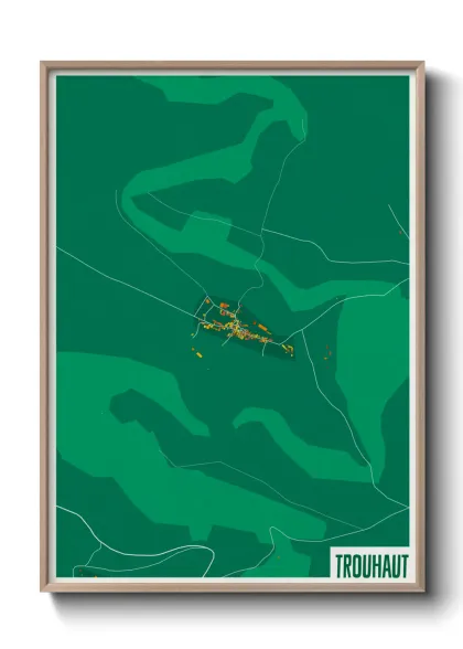 Une affiche de carte sur Trouhaut