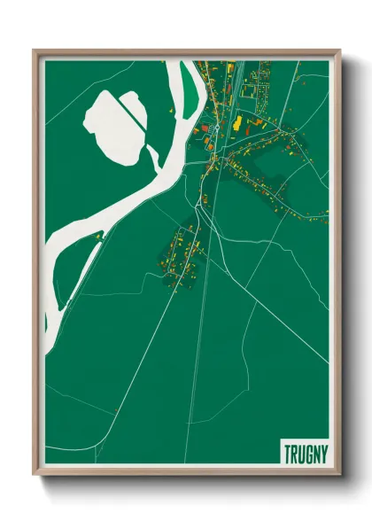 Une affiche de carte sur Trugny