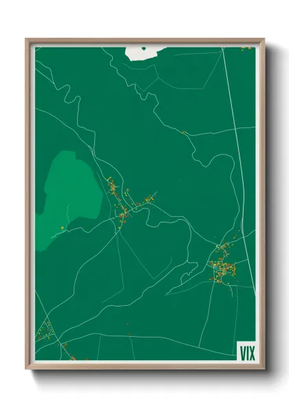 Une affiche de carte sur Vix