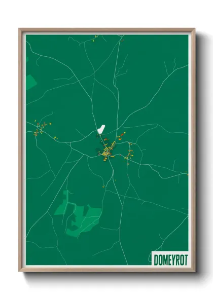 Une affiche de carte sur Domeyrot