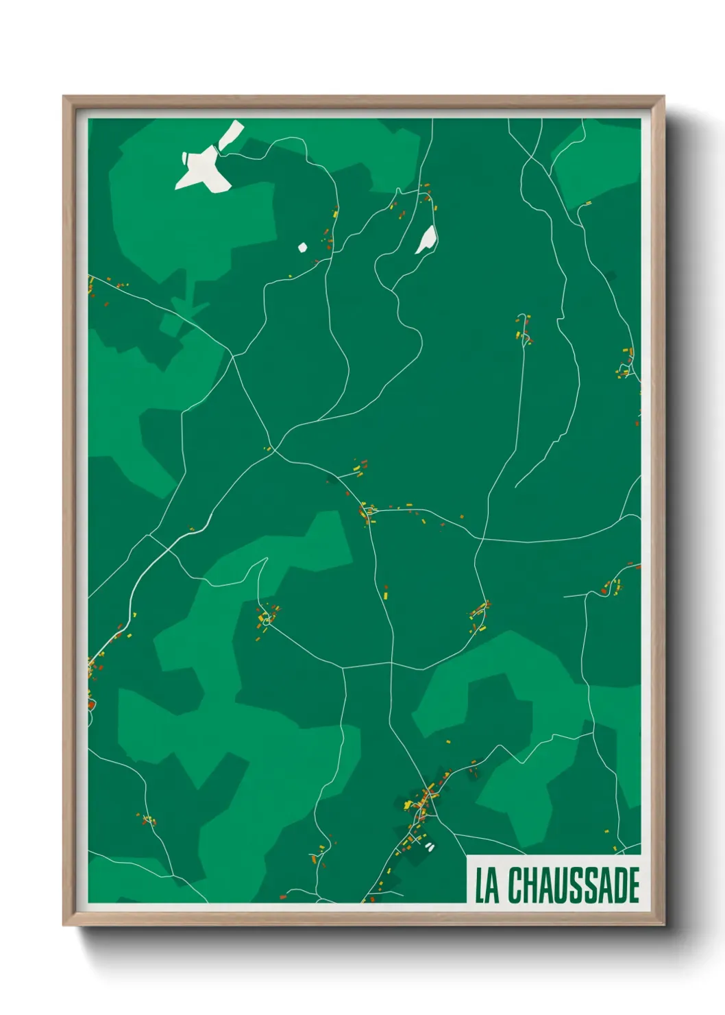 Un poster carteLa Chaussade