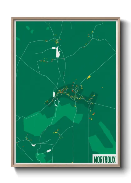 Une affiche de carte sur Mortroux