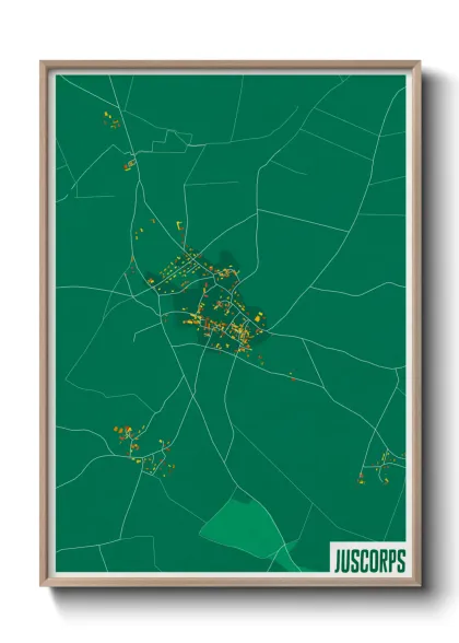 Une affiche de carte sur Juscorps