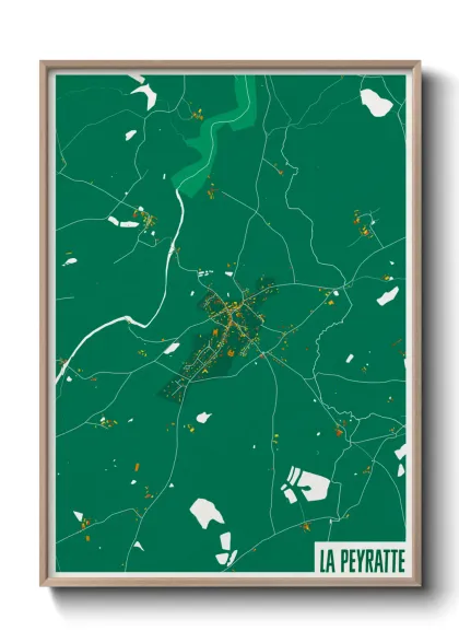 Une affiche de carte sur La Peyratte