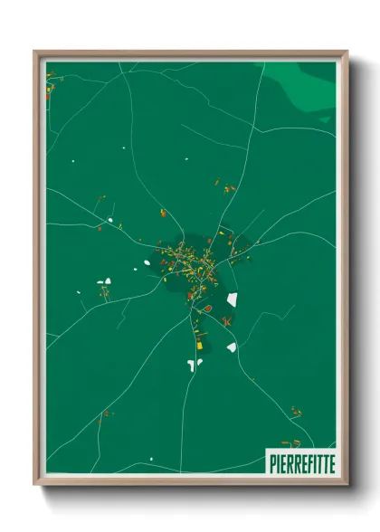 Une affiche de carte sur Pierrefitte