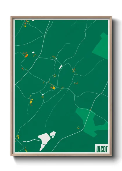 Une affiche de carte sur Ulcot