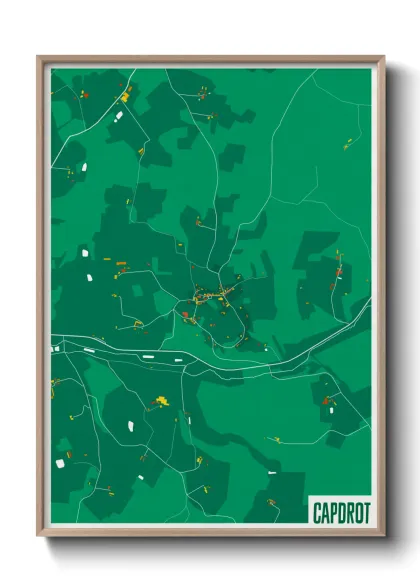 Une affiche de carte sur Capdrot