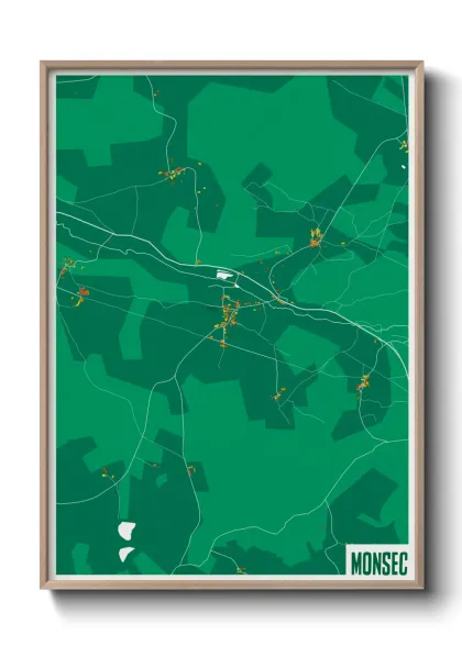 Une affiche de carte sur Monsec