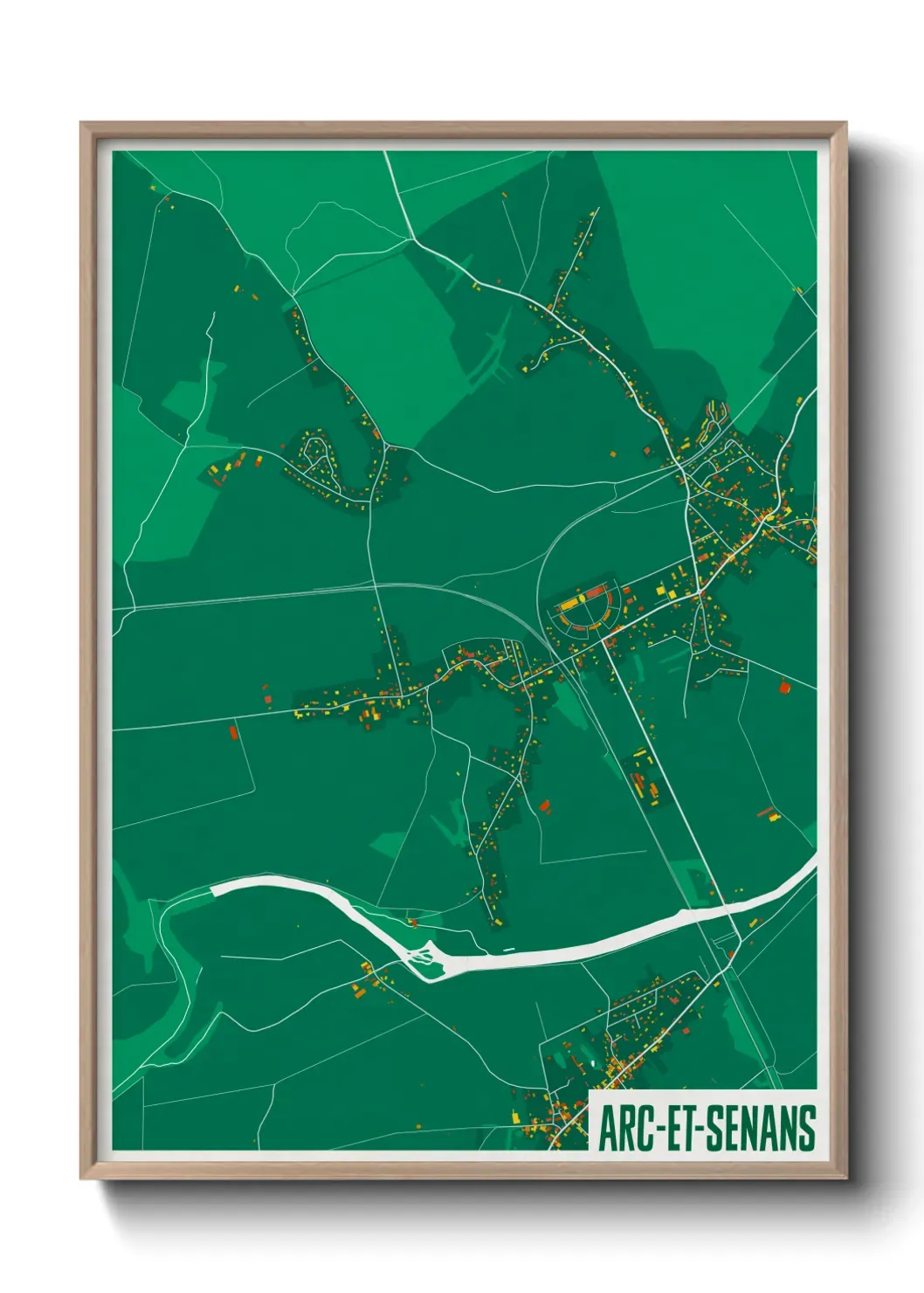 Un poster carteArc-et-Senans