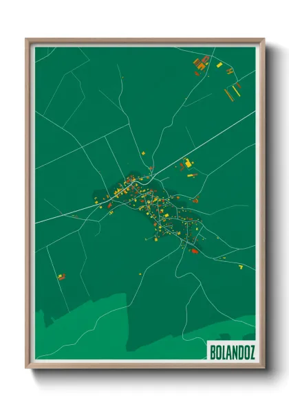 Une affiche de carte sur Bolandoz