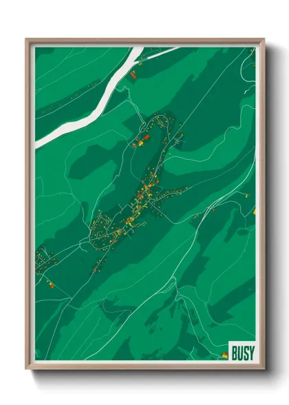 Une affiche de carte sur Busy