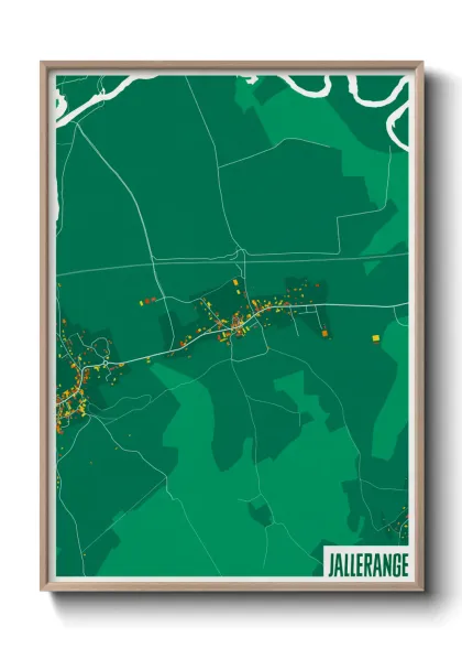 Une affiche de carte sur Jallerange