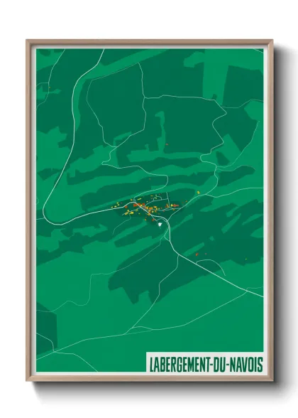 Une affiche de carte sur Labergement-du-Navois