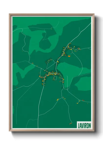 Une affiche de carte sur Laviron