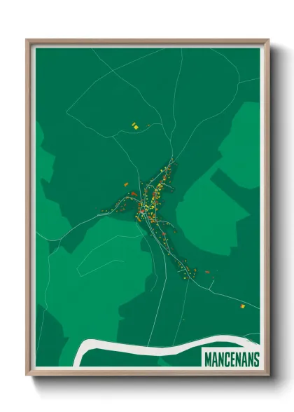 Une affiche de carte sur Mancenans