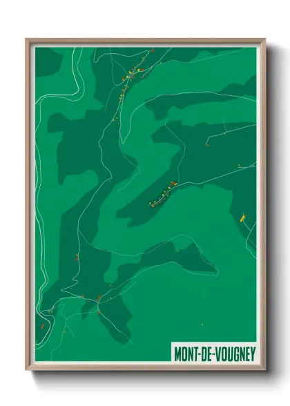 Une affiche de carte sur Mont-de-Vougney
