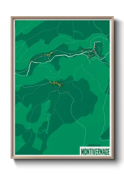Une affiche de carte sur Montivernage